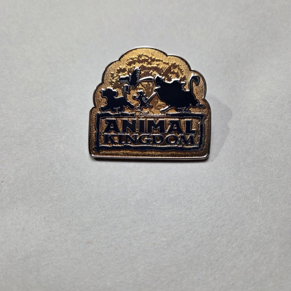 Disney Pin Trading Unisex OS Gold Animal Kingdom Lion King Simba Timon Pumbaa